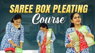 Saree box folding , in Telugu @beauticianCourse #sareeprepleating