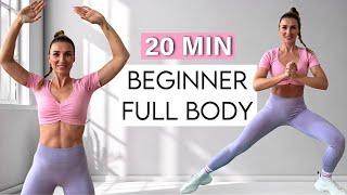 20 MIN BEGINNER FULL BODY￼ Workout - No Equipment / No Jumping / Low Impact Home Workout