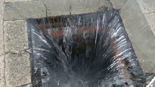 A BLOCKED Stormwater Drain & SATISFYING WHIRLPOOL