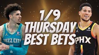 Best NBA Bets, Player Prop Picks, Parlays, Predictions FREE Thursday Today January 9th 1/9