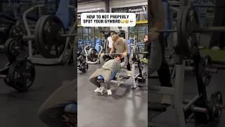 THIS IS WHY YOU NEVER BENCH WITHOUT A SPOTTER? #gym #fitness #shortsfeed #shorts