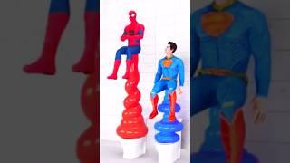 Batman vs Superman vs Spiderman | Toilet Challenge 11 | Marvel Animation #shorts #gta