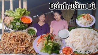 Bánh Tằm Bì Chan Nước Cốt Dừa - công thức thức bột làm ra sợi Bánh Tằm ngon dai