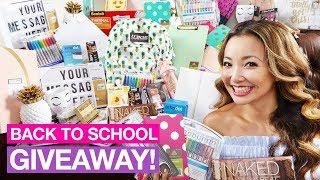 BIGGEST Back to School GIVEAWAY! (FREE iPad, Makeup, School Supplies - $1300 Worth!)