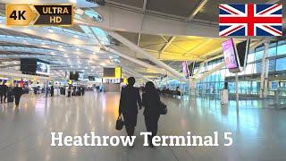 [4K] London  Heathrow Airport central bus station (Terminal 2&3) to Terminal 5 | Free transfer