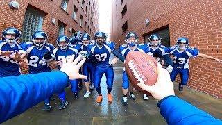 Super Bowl Parkour POV Chase - Parkour vs American Football