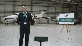 Specsavers Aircraft Safety Demonstration