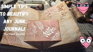 Simple Ways to Add Beauty to A Junk Journal! 2 Big Nov. Specials Goig on Now!  The Paper Outpost