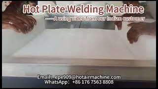 PE EPE EVA XPE IXPE XLPE Foam Manual Hot Plate Bonding Machine | Indian Customer's Using Video