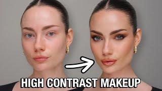 HIGH CONTRAST MAKEUP CHANGED MY FACE?! 