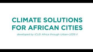 Climate solutions for African cities