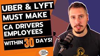 Uber & Lyft Must Make Drivers Employees Within 30 Days (California Appeals Court Rules)