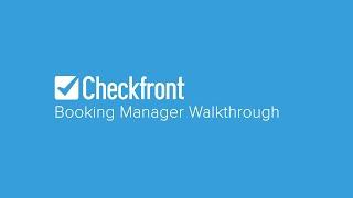 Checkfront Booking Manager Walkthrough