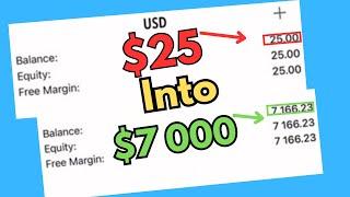 I Turned $25 To $7000 Trading Forex in 24 hours ICT SMC CONCEPTS