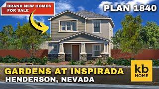 AFFORDABLE New Construction KB Homes in Las Vegas: The Gardens at Inspirada, Plan 1840