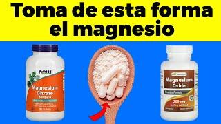 EL MEJOR TIPO de MAGNESIO Para La Mala Circulación Y La Presión Alta