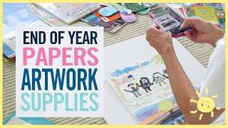 ORGANIZE | Kids' Artwork & Papers! #endofschoolyear