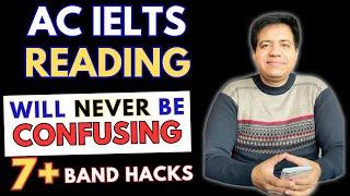 Academic IELTS Reading Will NEVER Be CONFUSING - 7+ Band Hacks By Asad Yaqub