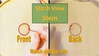 How to Embroider Stem Stitch