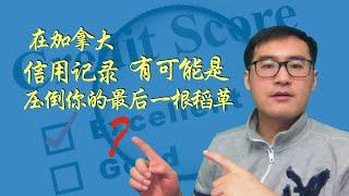 在加拿大，信用记录可能是压倒你的一颗稻草？【#talltalk涛声  #加拿大移民说  20190625】