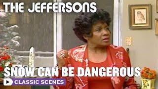 Jenny And Louise Are Worried About George And Lionel's Safety In The Snow | The Jeffersons