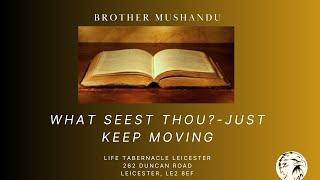 What Seest Thou ? - "Just Keep Moving" - Bro B. Mushandu - 26/06/2024