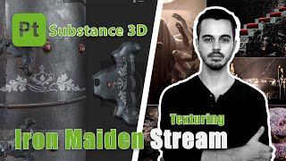 Iron Maiden | Blender3D & Substance Painter | Texturing Stream in Substance!