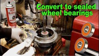 Convert wheels to sealed bearings & make wheel spacers. Bearing installation made easy.