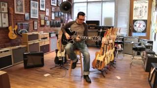 Eric Daw Demos Gibson BB King Lucille at Emerald City Guitars