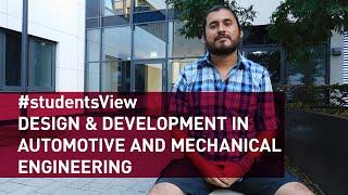 #studentsView Master's Programme Design and Development in Automotive and Mechanical Engineering