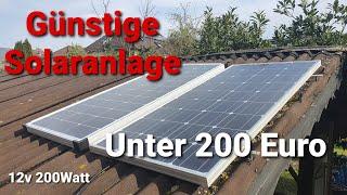 Günstige Solaranlage Für den Garten 12V 100 Watt | Der Akku Profi