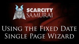 Using the Fixed Date Single Page Campaign Wizard in Scarcity Samurai