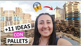 + 11 Manualidades CREATIVAS Con PALLETS   ( IDEAS ORIGINALES PASO A PASO PARA RECICLAR )