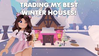 TRADING my BEST WINTER HOUSES in Adopt me! CRAZY TRADES