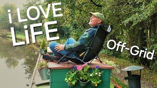 I Love Off-Grid Life Living on a NARROWBOAT- inspired by nature - episode 97