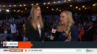  KATE MARTIN #18 PICK AT 2024 WNBA DRAFT BY LAS VEGAS ACES + Interview | Iowa Hawkeyes