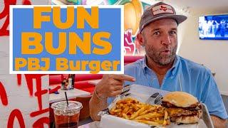 Wild PBJ Burger at FUN BUNS! District on 46 - Spring Branch, Texas