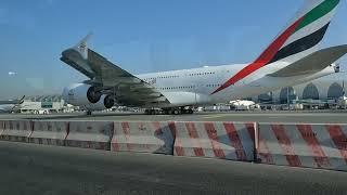 Emirates Airbus A380-800 close up. Reg: A6-EEH