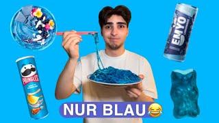 EIN TAG NUR BLAU ESSEN HAHAH