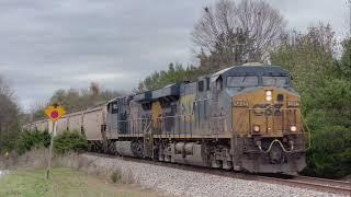 CSX ES40DC 5445 w/ Nice Crew Leads Grain Express G817-10 on 11/15/24