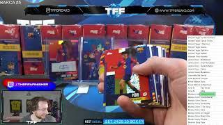 TOPPS FC BARCELONA TEAM SET 24/25 20 BOX PYT/PYP CASE BREAK #5