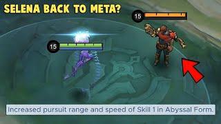 NEW SELENA FIRST SKILL RANGE BUFF!! THIS NEW BUFF IS A GAME CHANGER!! (selena back to meta?)