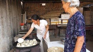 泥土的清香做了一大铁锅开花馒头，三种颜色可选择，婆婆最喜欢吃 【泥土的清香】