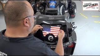 Installation Rear Trunk decal - RT Can Am Spyder - Can Am Spyder Accessories