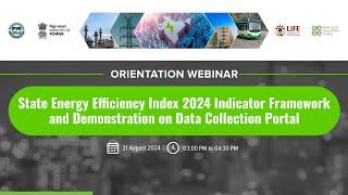 Orientation Webinar on State Energy Efficiency Index 2024