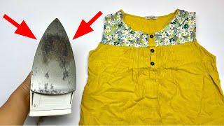 Tips for ironing clothes flat, when the surface of the iron is peeling