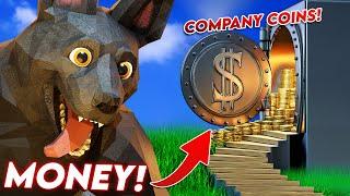 How Much COMPANY COINS Can I Make in 20 MINUTES! (Animal Company VR)