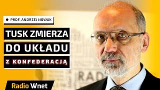 Prof. Andrzej Nowak: Tusk zmierza do układu z Konfederacją. Chce przejąć ich prorosyjski elektorat