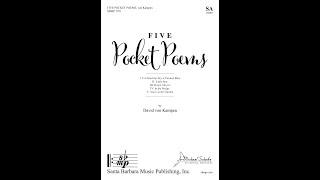 Five Pocket Poems (SA, piano) by David von Kampen - Score & Sound