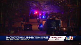 1 shot on Central Avenue; life-threatening injuries reported, Greensboro officers say